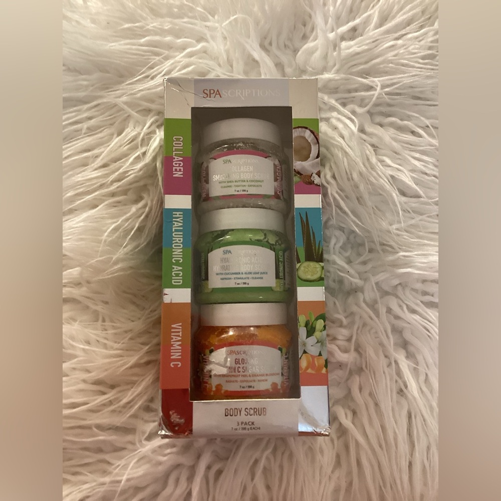 Spascriptions 3 Piece Body Scrub Set-NIB